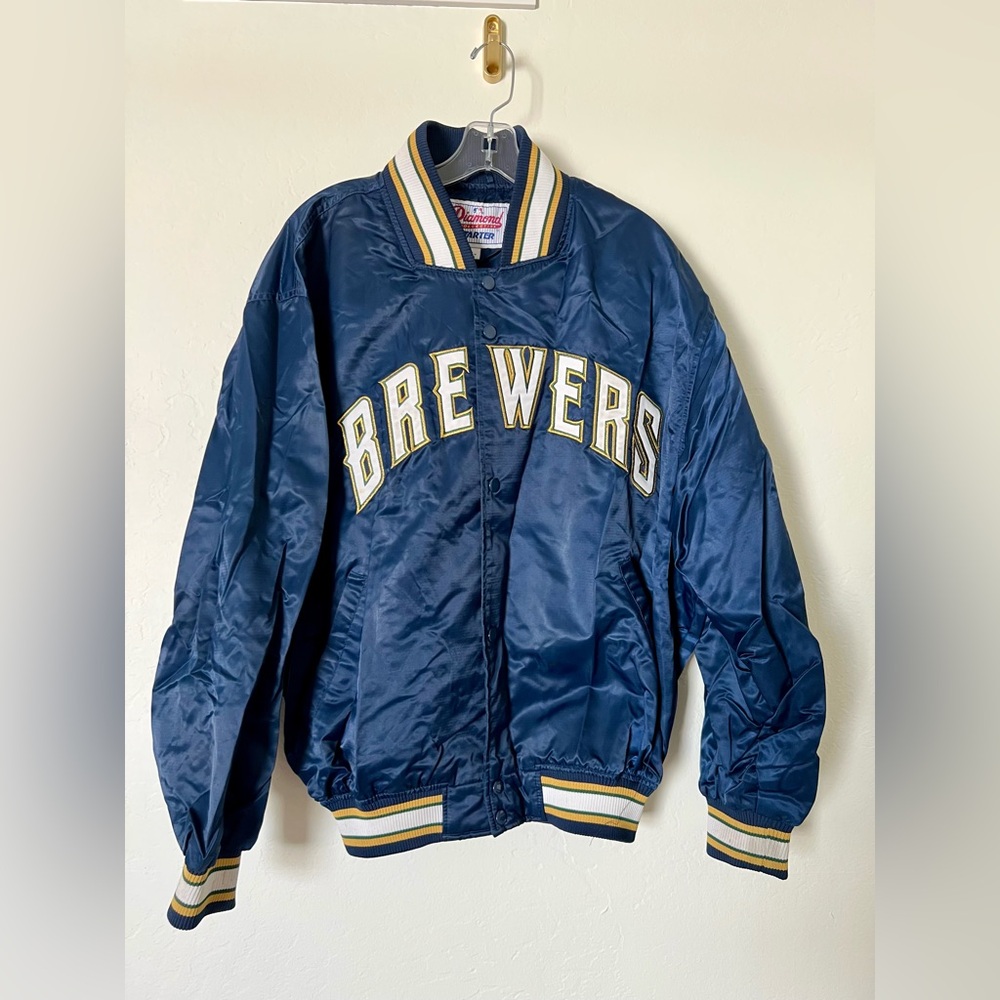 Vintage 1990-93 Brewers Starter Varsity Jacket